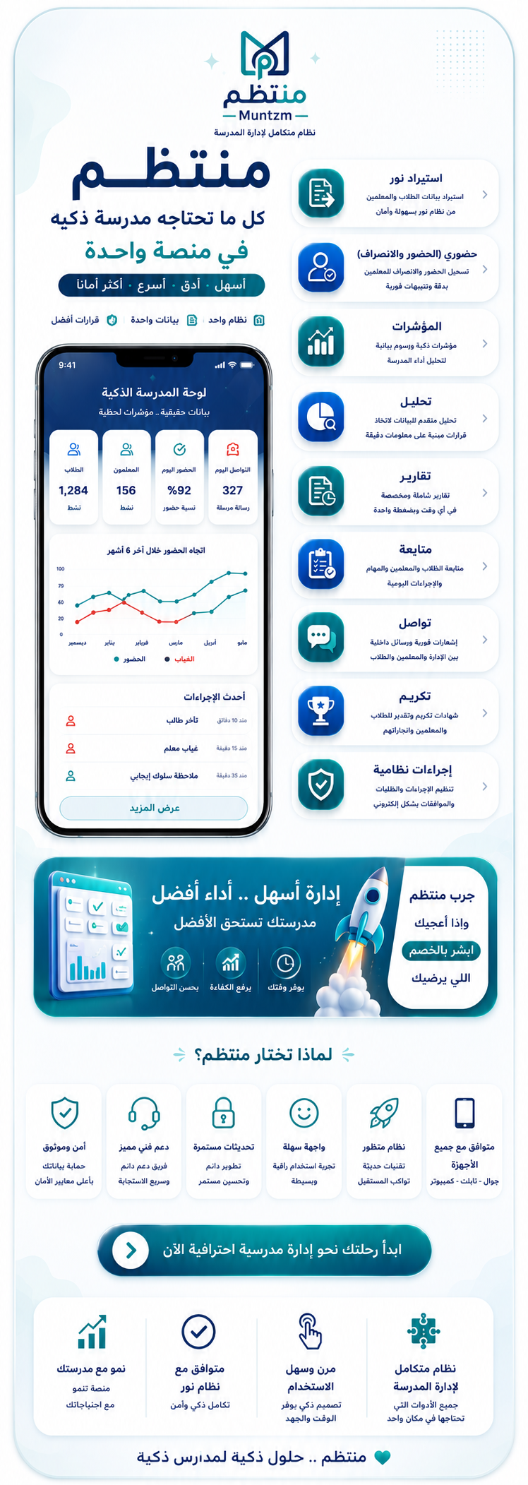منتظم - منصة ذكية لإدارة العمل المدرسي